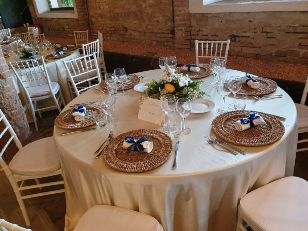 Centro tavola gerbere e limoni